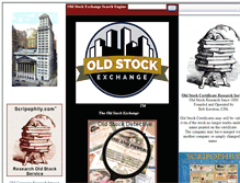 Tablet Screenshot of oldstockexchange.net